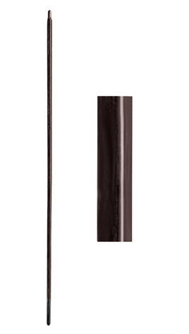 1/2 in. x 44 in. Atlas Hollow straight wrought iron baluster with an oil rubbed bronze finish.