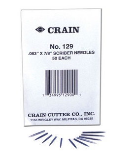 0.63 x 7/8" Crain 129 Scriber Needles