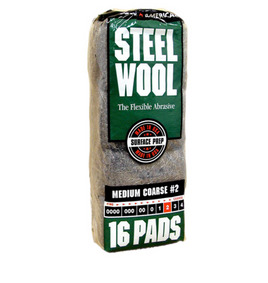 #2 Steel Wool Medium Coarse 16 pads