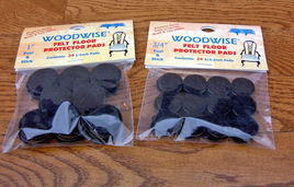 1" Woodwise Brown Peel & Stick Protector Pads
