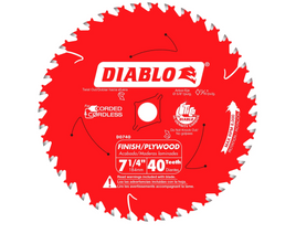 Diablo 7-1/4" x 40 Tooth Finishing Circular Saw Blade