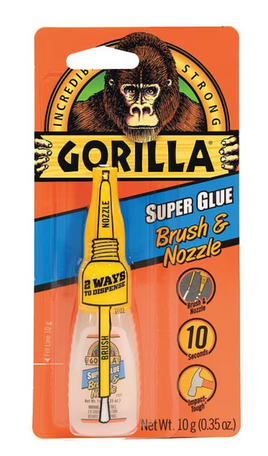 Gorilla Super Glue Brush & Nozzle 10g