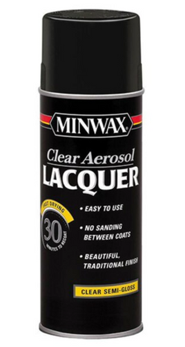 Minwax Clear Lacquer Clear Semi-Gloss Spray 2.25oz
