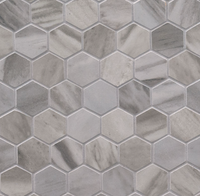 EDEN BARDIGLIO 2 X 2 MATTE HEXAGON MOSAIC         8pcs/box.     504pcs/crate.     7.36sqft/box