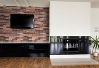 BRICKSTONE CAPELLA RED 2 X 10 MATTE BRICK TILE     32pocs/box.   3200/crate.   5.15sqft/box