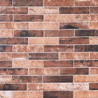 BRICKSTONE CAPELLA RED 2 X 10 MATTE BRICK TILE     32pocs/box.   3200/crate.   5.15sqft/box