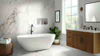 CALACATTA LUCCA 63 X 126 BOOK MATCHED POLISHED  PORCELAIN.  12MM