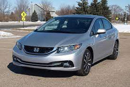 CAR-15 - 2014 Silver Honda Civic Car Rental Reg 04/2024 Vin #19XFB2F51EE262997 Oil change:89.580