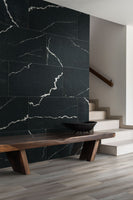 EXOTIKA SOHO NOIR 24 X 48 POLISHED TILE.      2pcs/box    64pcs/crate.   16sqft/box