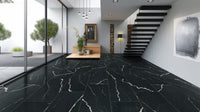 EXOTIKA SOHO NOIR 24 X 48 POLISHED TILE.      2pcs/box    64pcs/crate.   16sqft/box