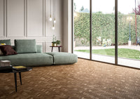 HAVENWOOD SADDLE 12 X 15 MATTE CHEVRON MOSAIC.       8pcs/box.  256pcs/crate.   10sqft/box