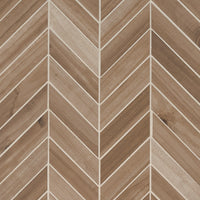 HAVENWOOD SADDLE 12 X 15 MATTE CHEVRON MOSAIC.       8pcs/box.  256pcs/crate.   10sqft/box