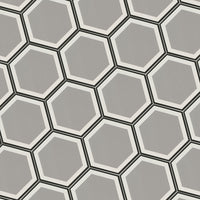 HEXLEY HIVE 9 X 10.5 MATTE HEXAGON TILE.       14pcs/box.    840pcs/crate    6.88sqft/box