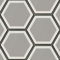 HEXLEY HIVE 9 X 10.5 MATTE HEXAGON TILE.       14pcs/box.    840pcs/crate    6.88sqft/box
