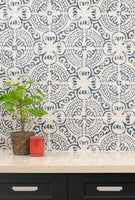 KENZZI INDIGO ECAUSTIC 8 X 8 MATTE TILE              12pcs/box.  864pcs/crate.   5.16sqft/box