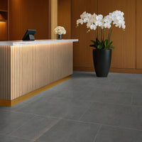 CEMENTIQUE GRAPHITE 24 X 48  MATTE TILE.         2pcs/box.   64pcs/crate.   16sqft/box