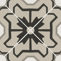 KENZZI TAHARI ENCAUSTIC 8 X 8 MATTE TILE.          12pcs/box.  864pcs/crate.   5.16sqft/box