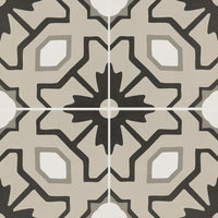 KENZZI TAHARI ENCAUSTIC 8 X 8 MATTE TILE.          12pcs/box.  864pcs/crate.   5.16sqft/box