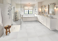 DOMINO WHITE 24 X 24 MATTE TILE.        3pcs/box.  144pcs/crate     12sqft/box