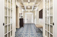 KENZZI ZANZIBAR ENCAUSTIC 8 X8 MATTE TILE.    12pcs/box.  864pcs/crate.   5.16sqft/box