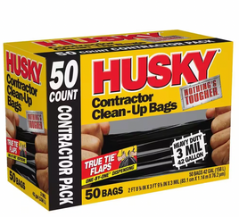 Husky 42 Gal. Heavy-Duty Contractor Clean-Up 50 bags