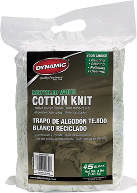 4LB Dynamic Block Recycled White Cotton Knit Wiping Cloth 00624 #5