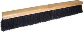 24" DQB 10643 24" Black Poly Broom (No Handle)