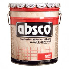 ABSOLUTE ABSCO 89515 SATIN PROFESSIONAL POLYURETHANE WOOD FLOOR FINISH 350 VOC 5 GAL