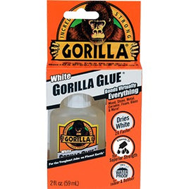 2OZ GORILLA GLUE  WHITE QUICK CURE 100% WATERPROOF CARDED 520120