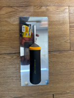 G-FORCE 70158 1/4" V-NOTCHED TROWEL 11" X 4-1/2" ERGO GRIP HANDLE