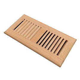 6 x 10 Defaria  Wood Vents  Red Oak   Self Rimming With Damper