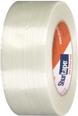 2X60YDS SHURTAPE Fiberglass Reinforced White Strapping Tape