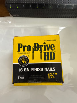 1-3/4  Pro-Drive  Finish Nails  HD 16 ga
