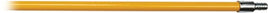 Dynamic 00346 72" Yellow Fiberglass Extension Pole w/Metal Threaded Tip