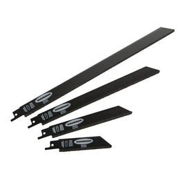 WARRIOR General-Purpose Carbide Grit Reciprocating Saw Blade Set, 4-Piece