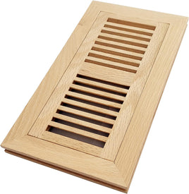 4 x 12 White Oak Wood Vents Flush Mouth