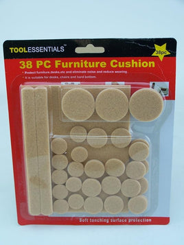 38 Pack - Self Adhesive Floor Protectors Furniture Felt Round Pads Chair Sofa Table