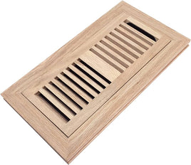 4 x 10 Red Oak Wood Vents Flush mouth