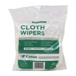 KAMEN 980.1385 #41 8.5 LBS WASHED NEW WHITE KNIT RAGS COTTON BLEND
