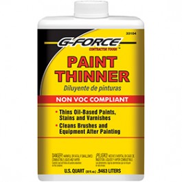 1QT G-FORCE PAINT THINNER PLASTIC BOTTLE HIGH VOC
