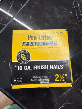 2-1/2'' Pro-Drive  Finish Nails  HD 16 ga