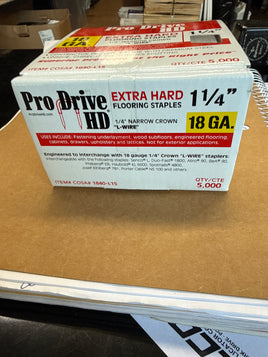 1-1/4 x  PRO Drive Staples 18 GA