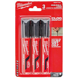 Milwaukee Inkzall 3 Pack Large Chisel Marker