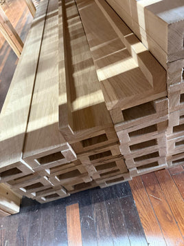 1-1/8 x 5-1/2 X 2 Profile  Stair Nose Red Oak Unfinished Square