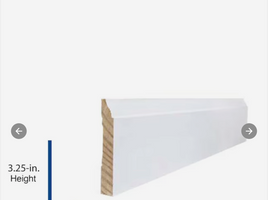 3-1/4 Baseboard White Primer Colonial Polp