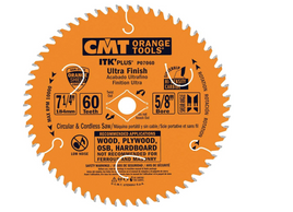 7-1/4" x 60 CMT ITK Plus Ultra Finish Saw Blade