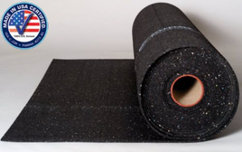 10mm QT Rubber 60 Sqft per Roll  Sound Insulation  Rubber Subfloor