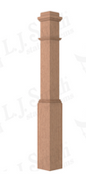 6-1/4-in X 55-in Box newel Post Red Oak  LJ Smith