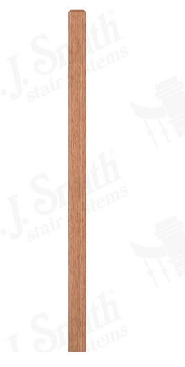 3" x 58'' RED OAK  INTERMEDIATE LANDING NEWEL POST