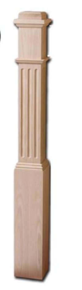 4691-FL Fluted Box Newel